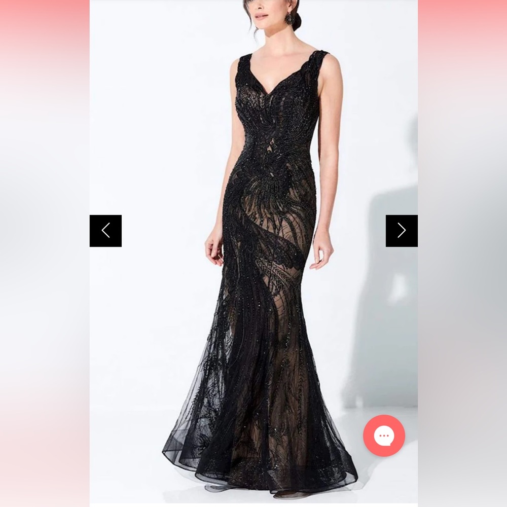 Ivonne D by Mon Cheri 220D36 Embroidered Evening Gown Dress